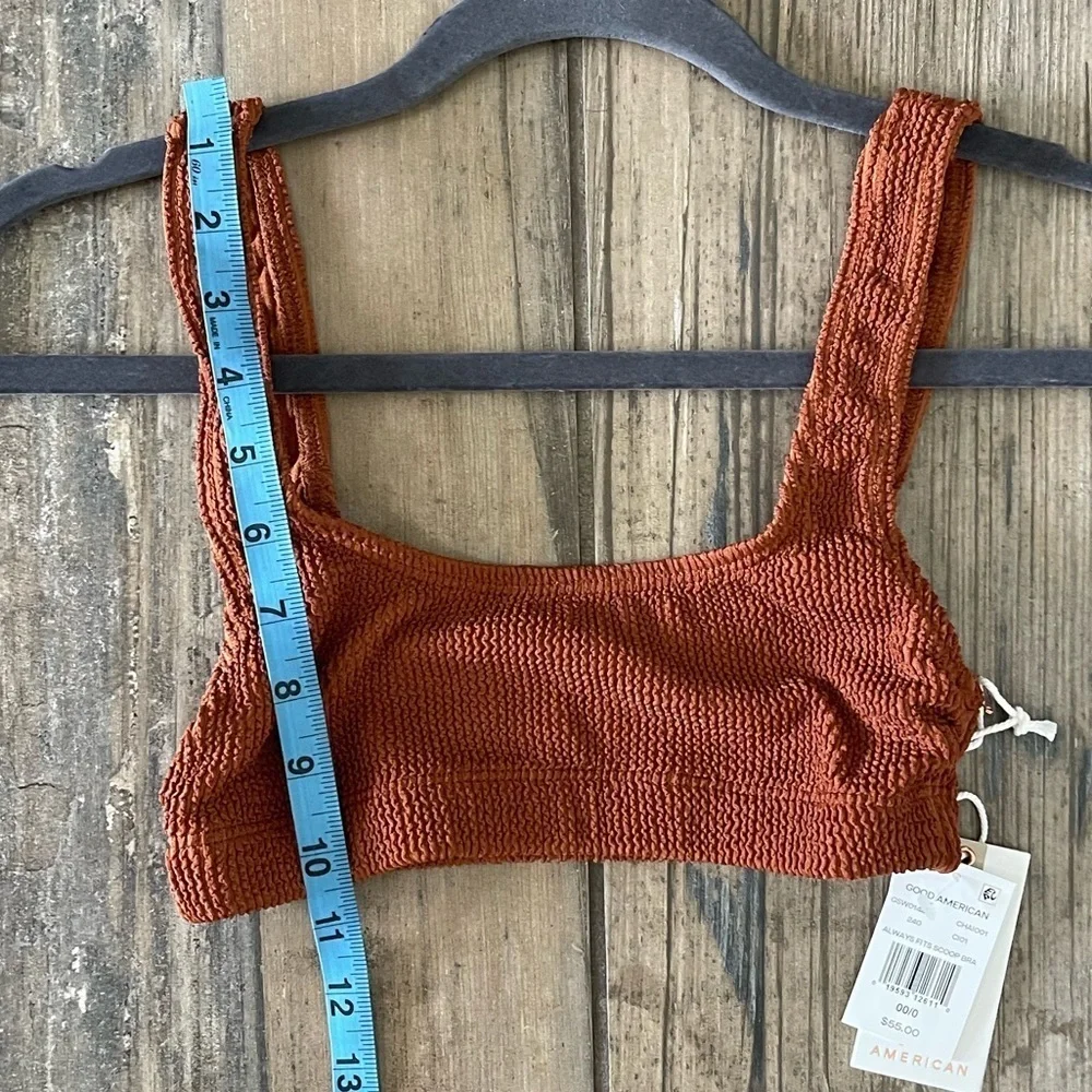 Good American Always Fits Scoop Bra Top in Chai XS